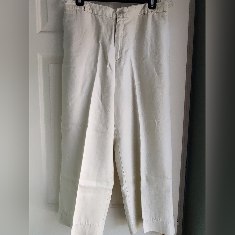 GAP Cream Linen Pants